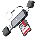 USB/USB-C to SD/Micro SD Memory Card Reader